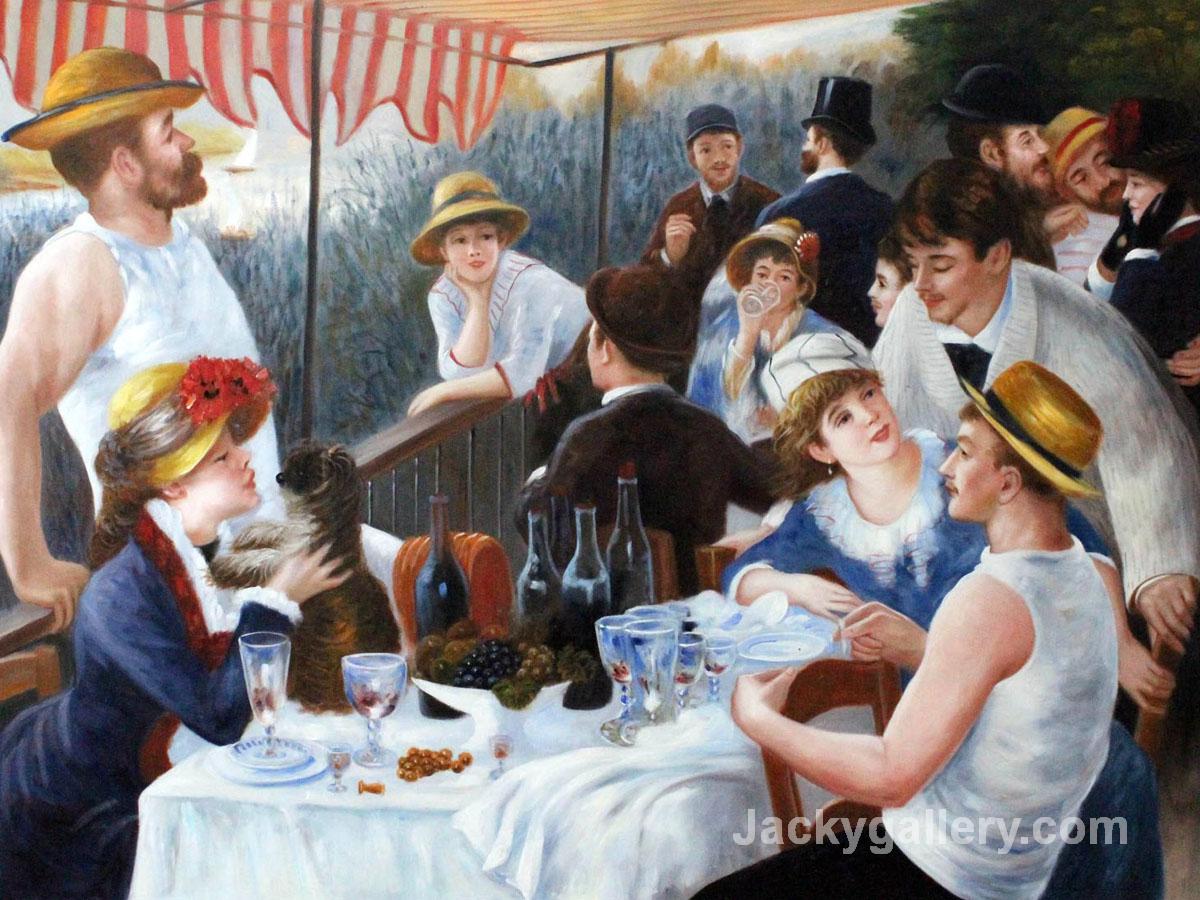 Luncheon of the Boating Party by Pierre Auguste Renoir paintings reproduction